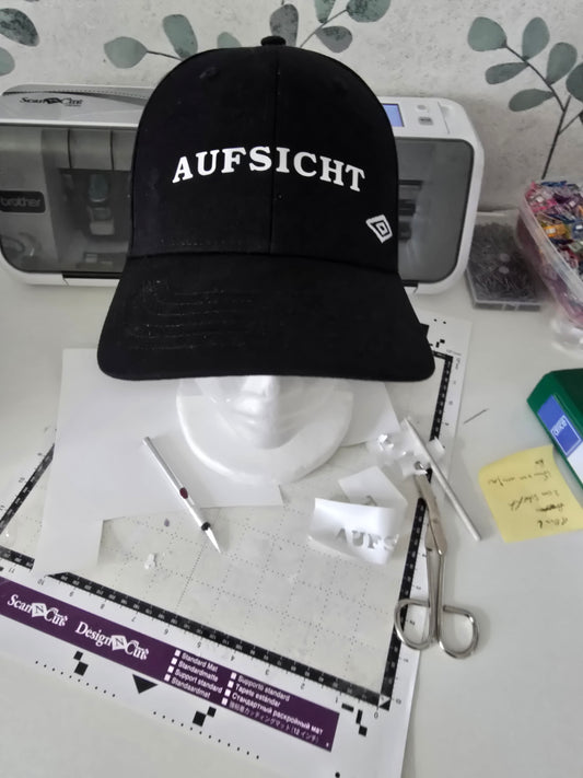 Cap bedruckt - AUFSICHT Schwarz Sicherheit professionell