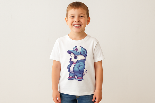Kind mit T-Shirt