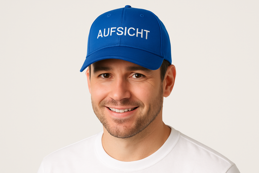 Mann mit AUFSICHT Cap