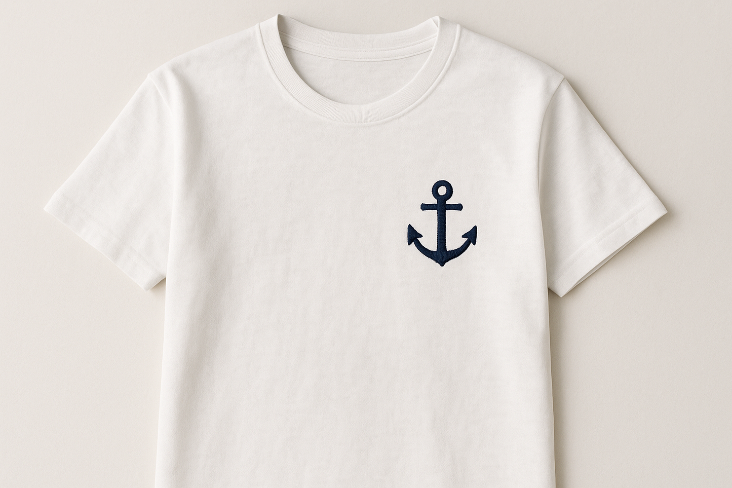 Weißes Anker T-Shirt